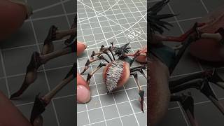 The process of creating the female spider for the game Shadow of the Road