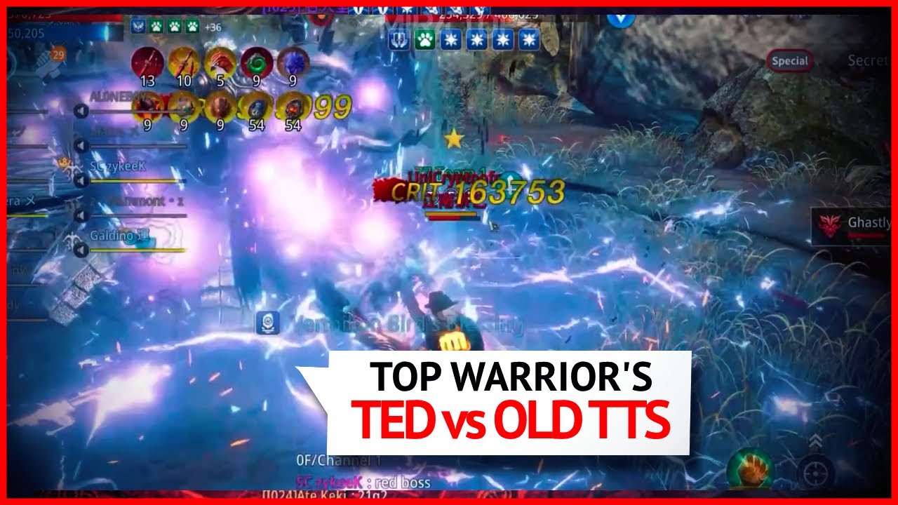 TED vs OLD TTS WB E PEAK PVP , WARRIOR 889K x 830K INSANO - MIR4