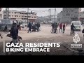Gaza Residents Embrace Biking Amid Unusable Roads and Surging Fuel Prices