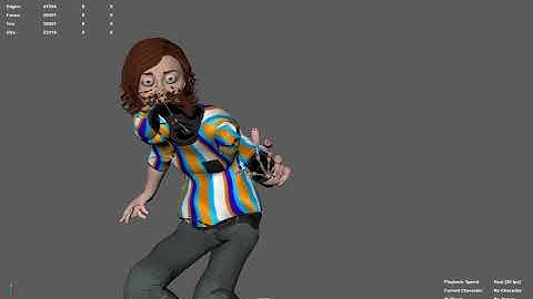 Fuse-Mixamo-Maya Animation Character