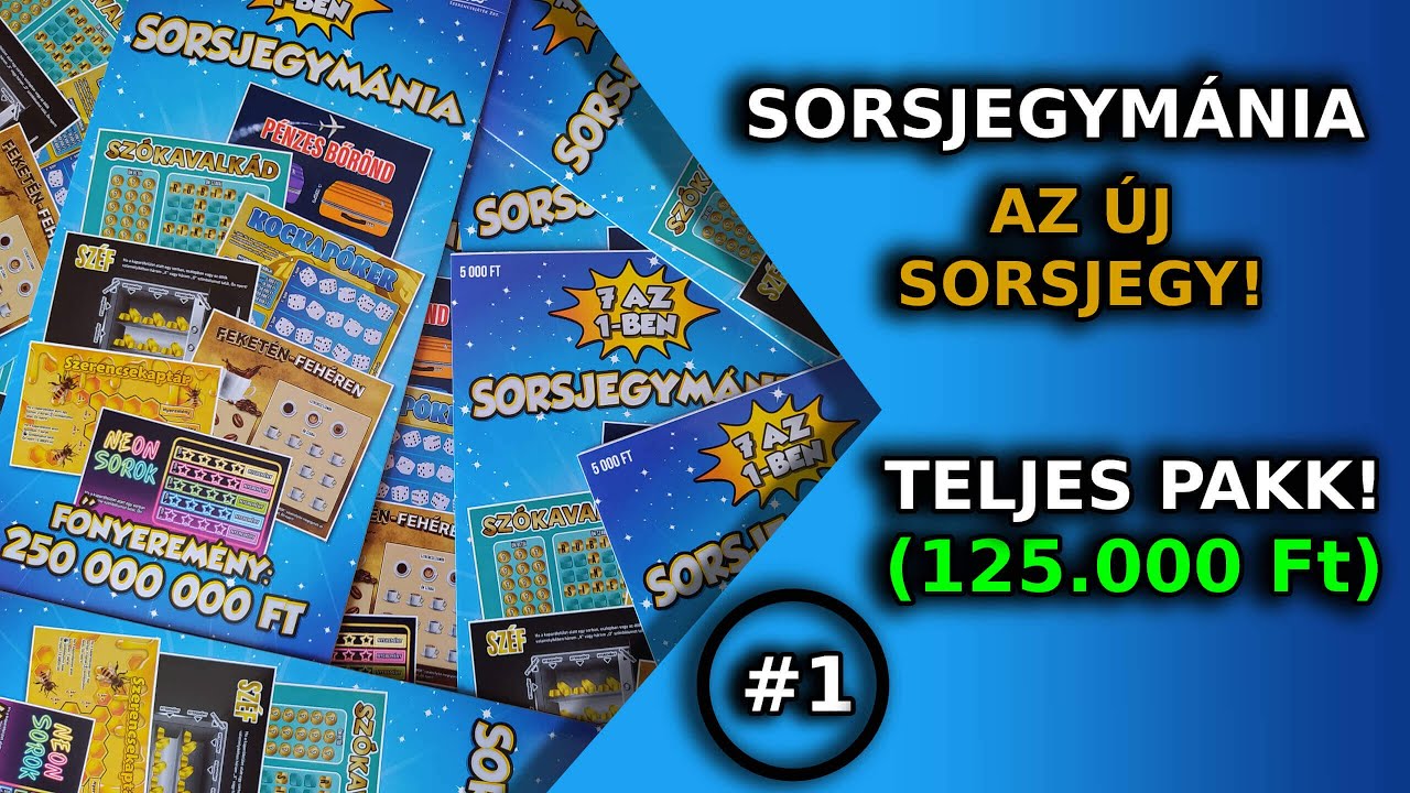 Sorsjegymánia – teljes pakk kaparás – 1. rész – 001 – új sorsjegy 2024 – #27