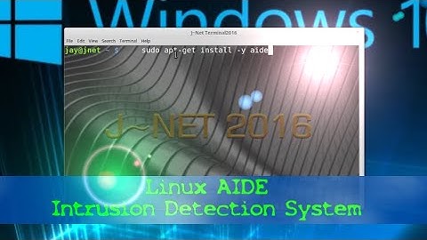 Linux Installing AIDE Advanced Intrusion Detection System