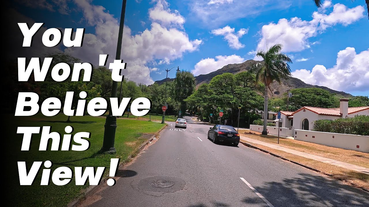 Driving Tour of Kapiolani Park & Ala Wai Blvd  Scenic Honolulu, Hawaii 4K