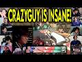 Valorant Streamers React To RRQ crazyguy INSANE 1v2 CLUTCH Against DFM In VCT