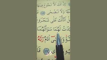 سورة طه الأية 119 إلى 122 القارئ سعد الغامدي