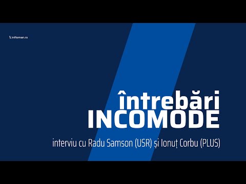 Întrebări incomode - interviu cu Radu Samson (USR) și Ionuț Corbu (Plus)