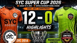 SYC U13 MLS NEXT vs Manassas United | 12-0 | Rainy Day Goal Fest 🌧️⚽ | SYC Super Cup 2026 Highlights
