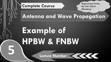 Example of HPBW- Half Power Beam Width & FNBW- First Null Beam Width in Antenna by Engineering Funda