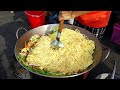 夜市巨大炒麵.炒米粉 - 台灣街頭美食 / Huge Fied Noodles,Fried Rice Noodles - Taiwanese Street Food