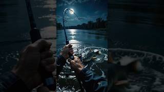 Monster Fish Attack at Night 😱 | POV GoPro Fishing Battle in River #outdooradventure #pov #angler
