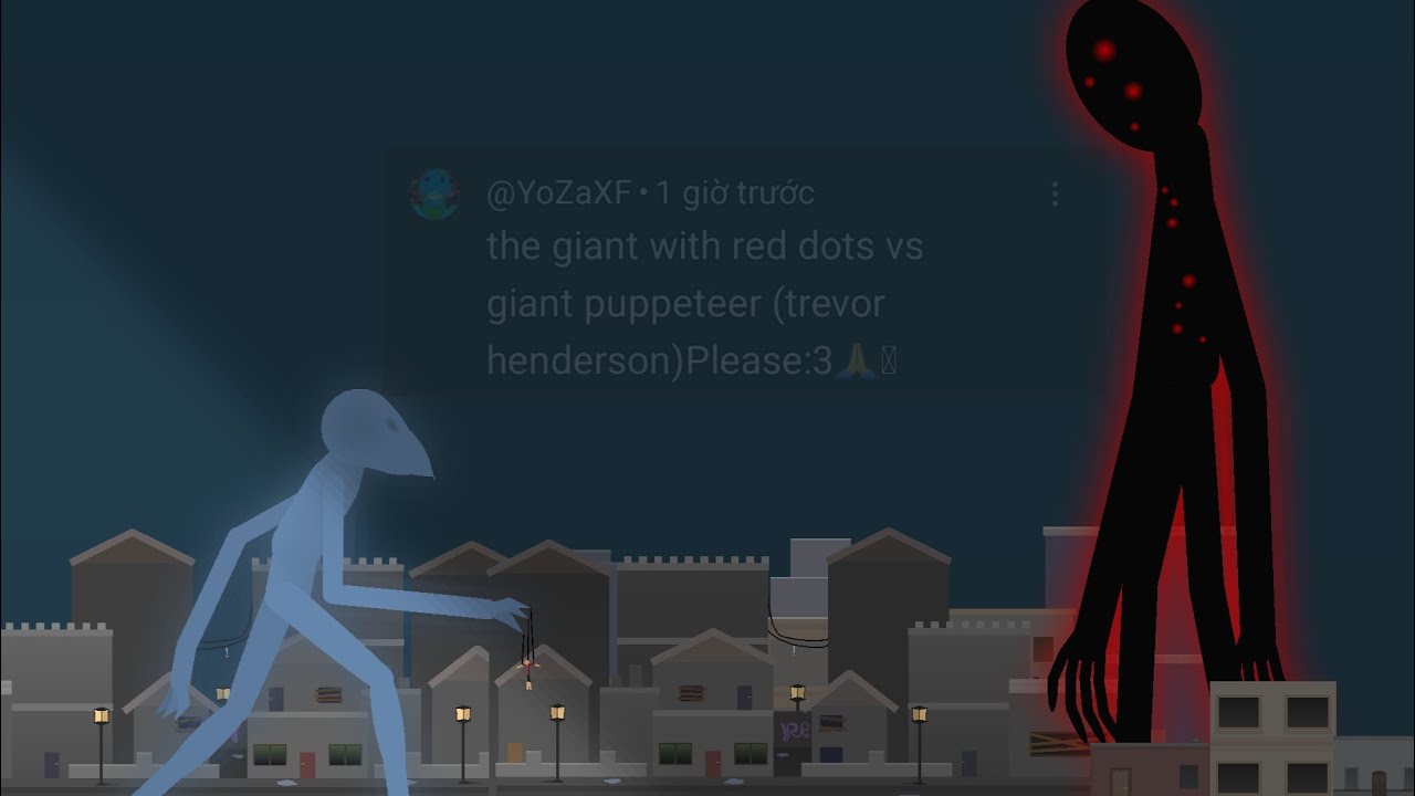 gian puppeteer Vs the giant with red dots (long Trevor Henderson) - YouTube