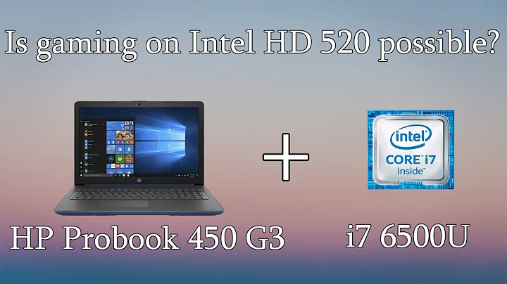 Intel HD520 with i7 6500U Gaming benchmarks