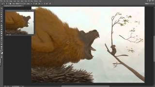 Show the power of a roaring beast