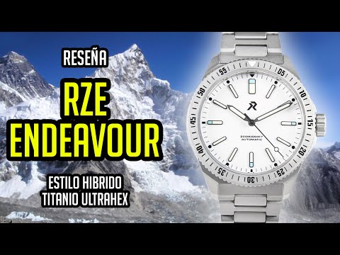 Download Reseña RZE Endeavour Titanio Ultrahex -  Reloj de Buceo y de Campo - Field Diver Casual y Juvenil