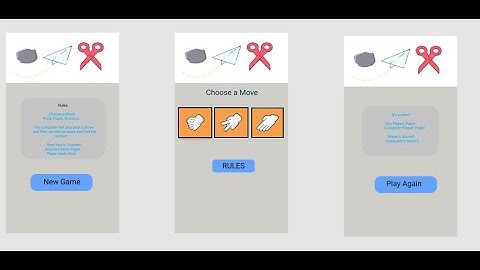 FLUTTER - ROCK PAPER SCISSORS GAME
