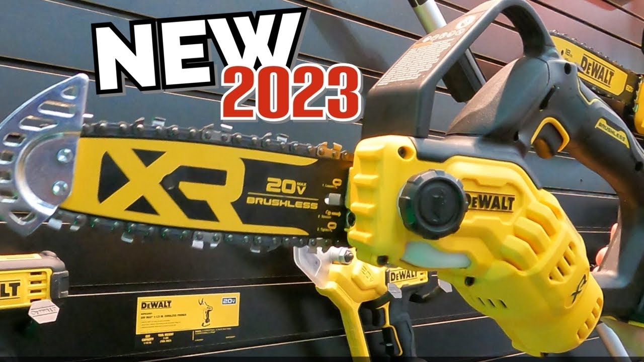 Museum Lokomotiv Ideel Dewalt New 20 volt Chainsaw and mowing blade system New for 2023 - YouTube