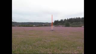 Comanche 3 Model Rocket Launch - 3 stages, 3 pops