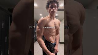 A TRUE Natty 19 Year Old Sleeper Build🏹 #calisthenics #gym #fitness #viral #shorts