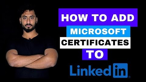 How to add Microsoft Certificates to LinkedIn Profile | Cloud Saviors | Microsoft Azure