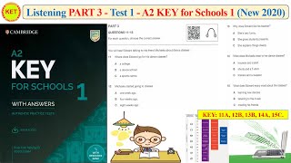 A2 KEY for School 1- Listening Part 3 - Test 1 (Transcript + Key)