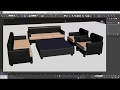 3D sofa set create in autodesk 3ds max Complete hindi Tutorial