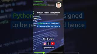 Why Do People Use Python? -P2 #python #pythonprogramming #pythoncode #pythonforbeginners #coding