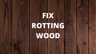 Fixing rotten wood #shorts