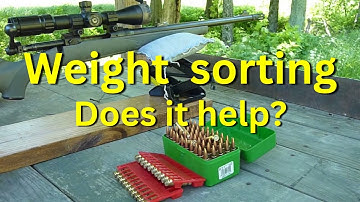 Does weight sorting your brass and bullets affect accuracy?