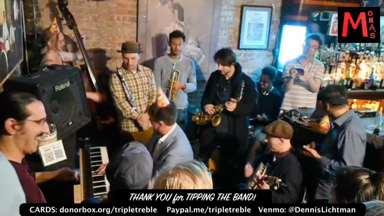 SWEET GEORGIA BROWN - Mona's jam session - Deep Singh banjo-tablas, Gordon Webster, & more!