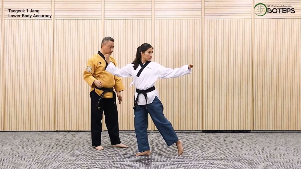 Chi tiết chuyển động cơ thể khi thực hiện quyền Taekwondo số 1