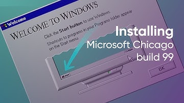 Installing Microsoft Chicago build 99 (Windows 95)