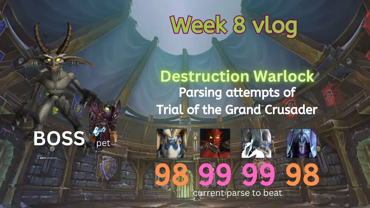Destruction Warlock attempts 99 parse. Week 8 Trial of the Grand