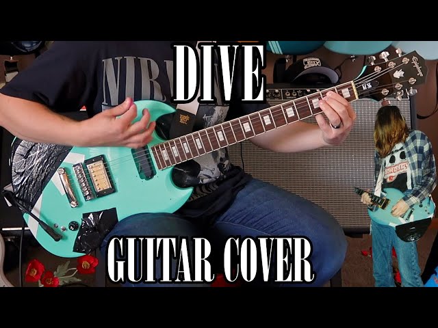 Nirvana Dive Live 1990 Guitar Cover | Kurt Cobain Bleach SG - YouTube