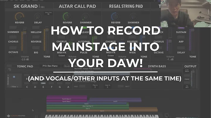 How to record MainStage into your DAW! (and vocals/other inputs at the same time) - Tutorial
