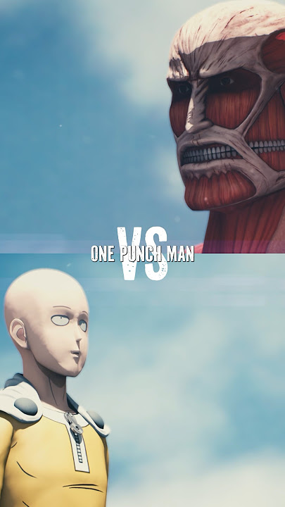 Colossal Titan vs One Punch Man: Who Wins? 🤔 | #onepunchman #attackontitan