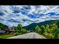 Scenic Ukrainian Carpathian Mountain Roads | Relaxing 4K No Talking