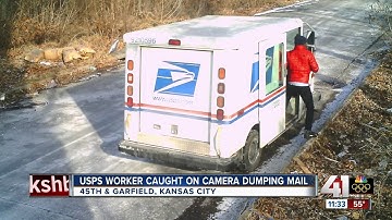 USPS worker caught dumping mail in KC, city says