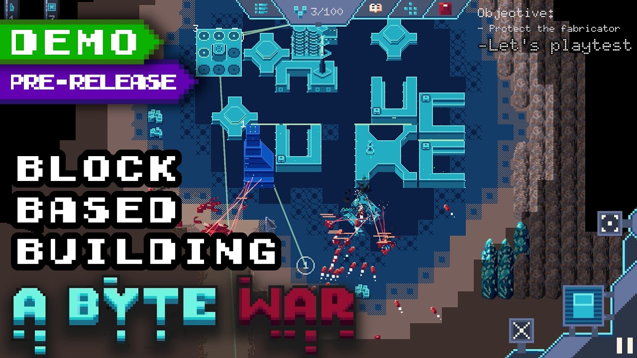 Incredibly unique building system for RTS - Let's playtest A Byte War