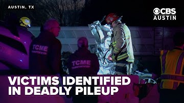 Victims identified in deadly 18-vehicle crash, driver awaits toxicology results in jail