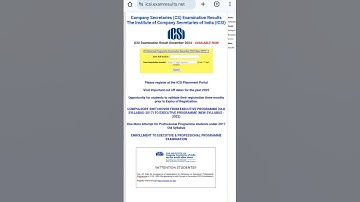 😱Shocking cs executive & professional dec 2024 result|How to check cs executive dec 2024 result