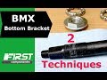 BMX 3 Piece Crank Set & Bearing Installation (2 Techniques)