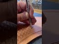 Oddly satisfying leatherwork  basket stamping leather