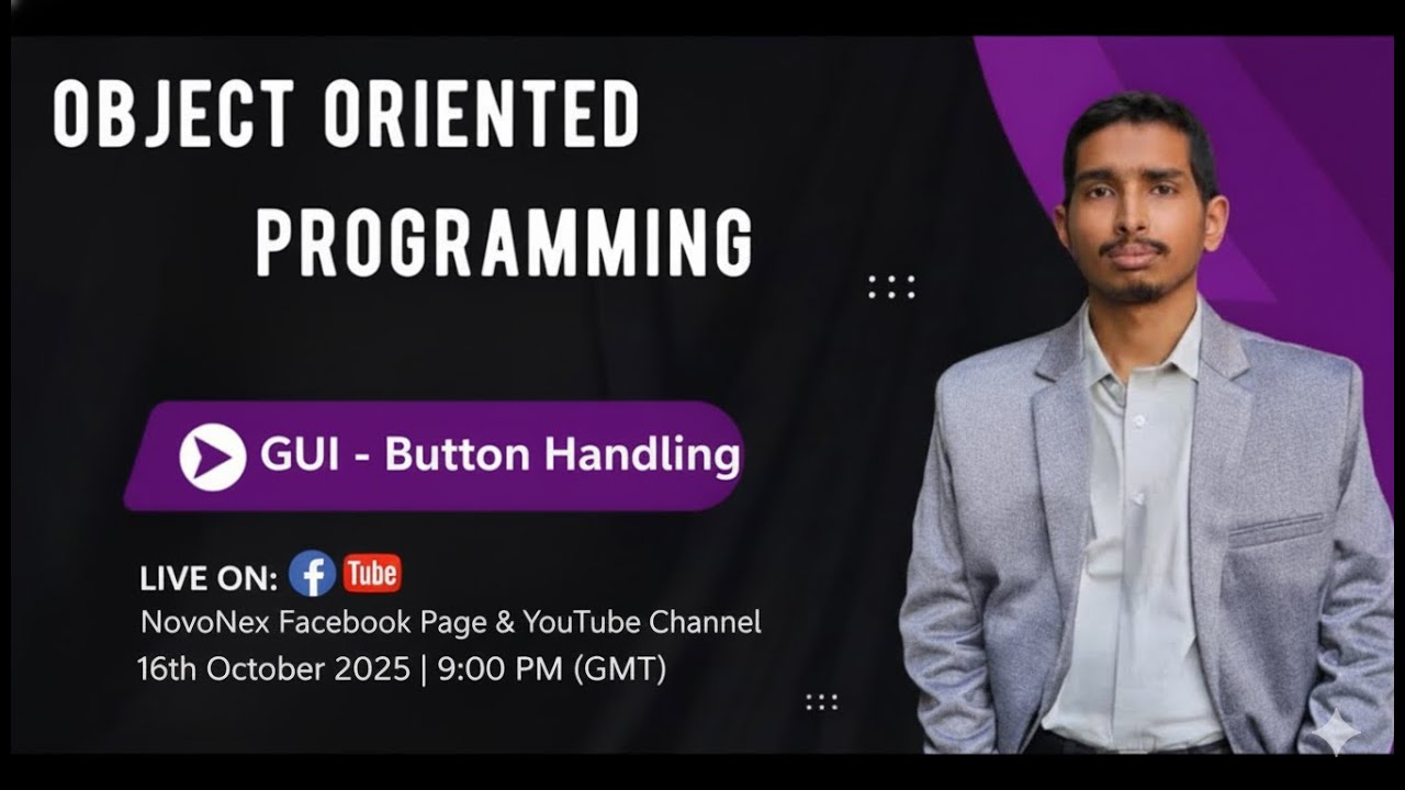 GUI - Button Handling in Java | Object Oriented Programming | MD Reduanul Hoque |