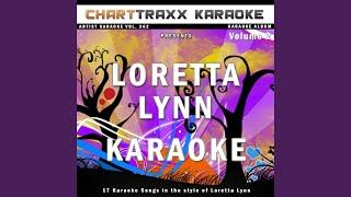Video thumbnail of "Charttraxx Karaoke - Before I'm Over You (Karaoke Version In the Style of Loretta Lynn)"