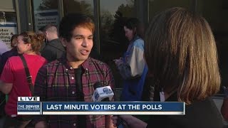 Last-minute voters in Colorado head to the polls