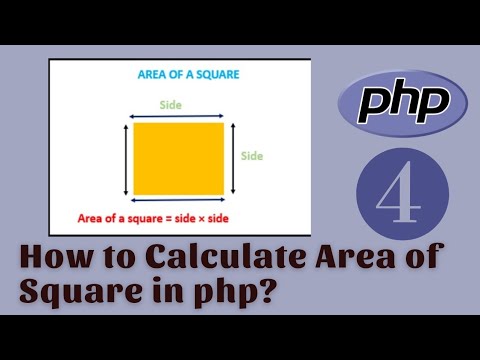 How to calculate Area of Square in PHP | PHP 100+ Programs #php #php8
