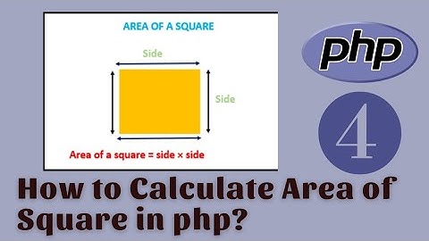How to calculate Area of Square in PHP | PHP 100+ Programs #php #php8