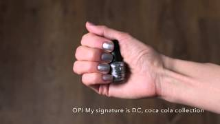 OPI My signature is DC, Coca cola collection, swatch