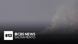 Crews battle growing brush fire near Rancho Cordova