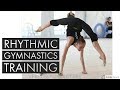 Rhythmic gymnastics training  mortals